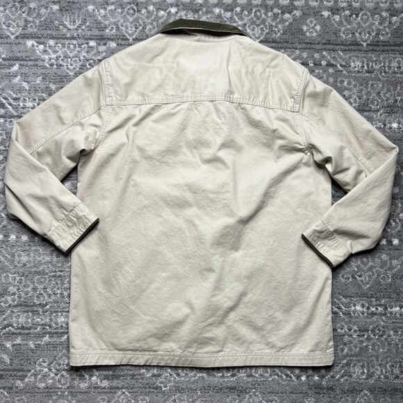 VINTAGE Cabin Creek Barn Chore Jacket Womens Large Beige Corduroy Collar 90s - Picture 8 of 8